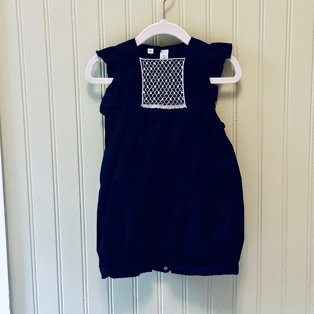 Feltman Brothers Navy Blue Romper- NWT